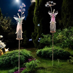Secret Fairy Garden Solar Outdoor Stakes Pathway Lighting Sculpture Ornaments
