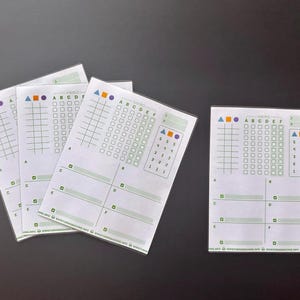 Láminas laminadas para la máquina de Turing: ¡Disfruta de juegos ilimitados! (Paquete de 4)