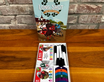 Long Shot the Dice Game Insert Organizer. Fits All Expansions & Premium Sleeves.