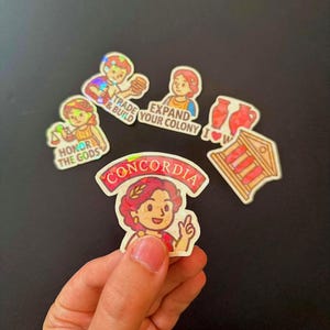 Pegatinas Concordia // Pegatinas de verano // Pegatinas estéticas // Pegatinas para portátil // Pegatinas impermeables // Pegatinas para juegos de mesa.