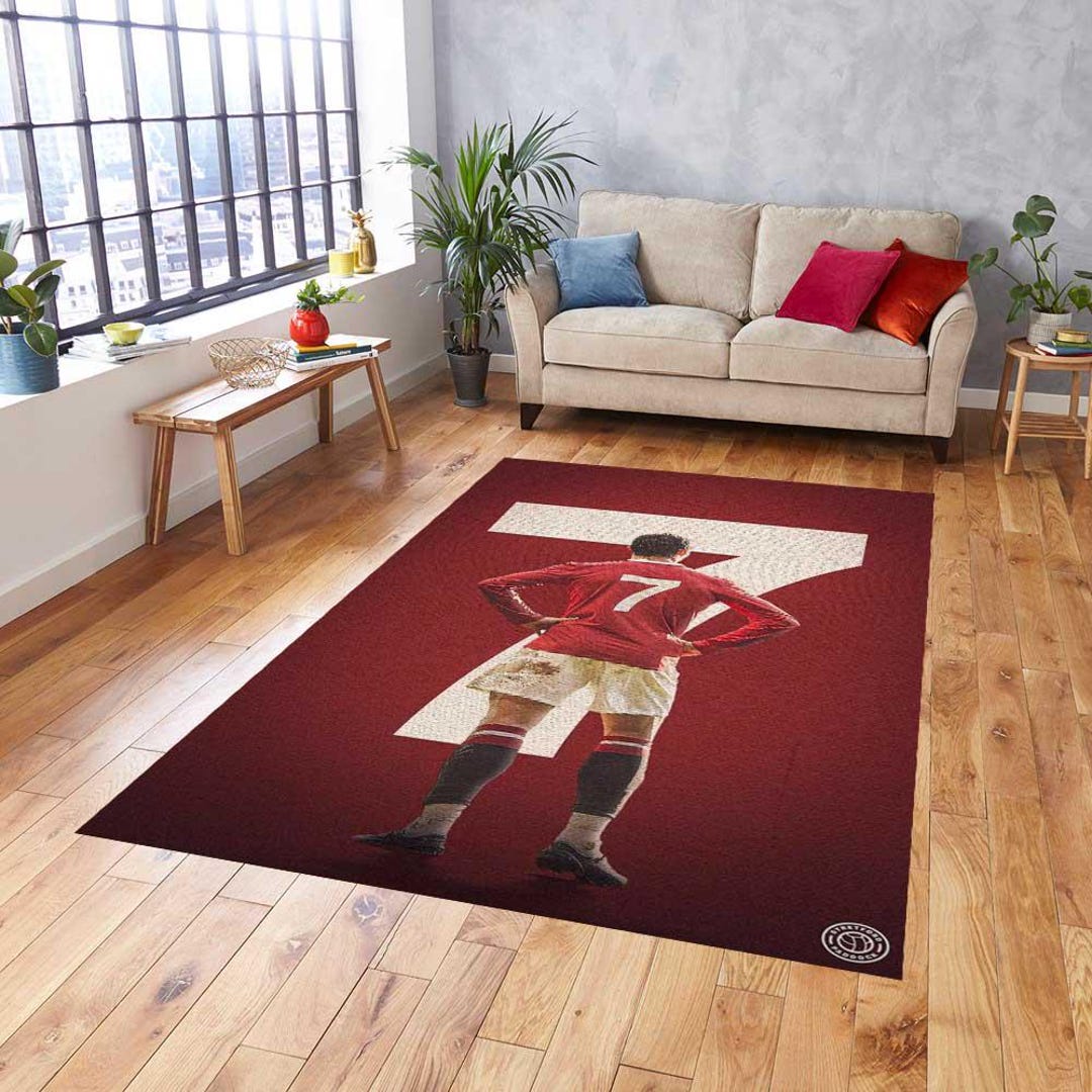 Cristiano Ronaldo Rug, the Best Player Rug, Machine Washable Rugs ...