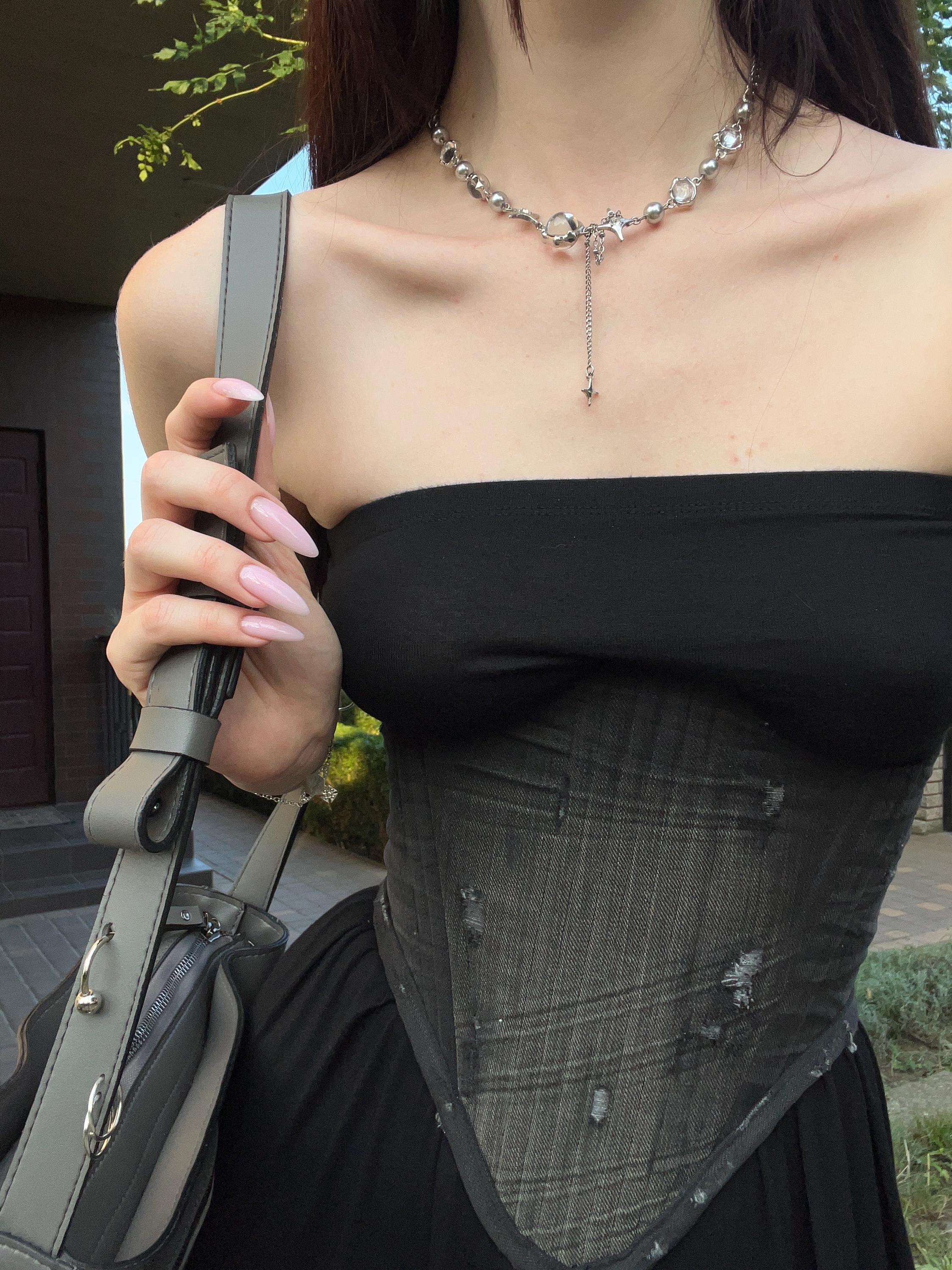 Upcycled Black Style Corset Belt Vegan Corset Belt Waist Cincher by Midnight Hour – Gothic  main image 3
