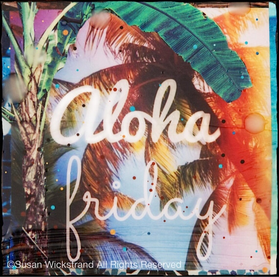 ALOHA FRIDAY, NEW 8x10, 11x14, 16x20, Hawaii, Hand-signed Matted Print ...