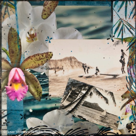 Diamond Head Dreams, 8x10, 11x14, 16x20, Hand Signed Matted Print, All Archival Mat, Print and Backing Board, Ready to Frame, Best Seller