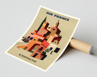 Hi-res Print - A4, A320x30 Inch Air France, Espagne