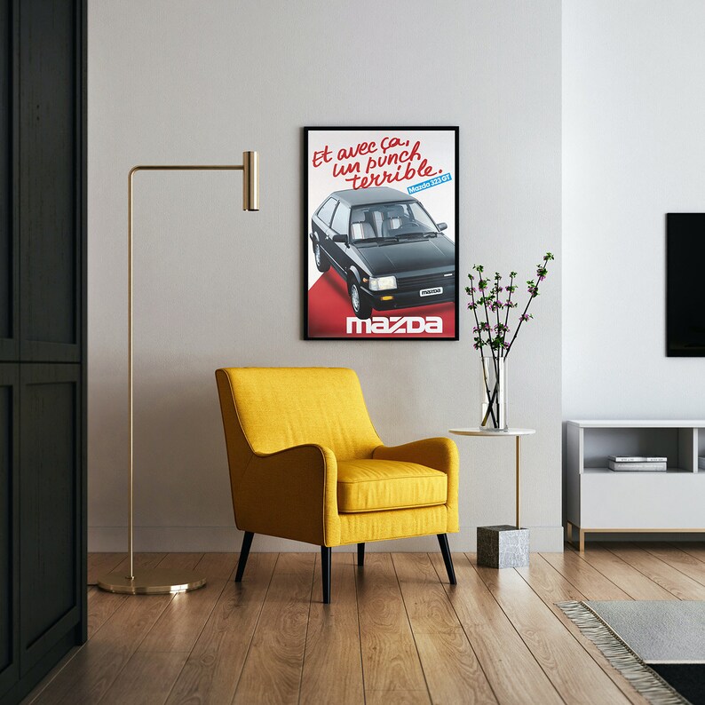 HiRes Print A4, A3...20x30 inch... Mazda 323GT, Et avec ça, Un