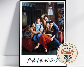 Friends Hi-Res Print, TV series, Sitcom Classic - Movie Poster, Affiche