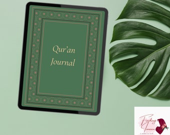Quran Journal, Quran Tracker, Quran Study & Reflection, Printable PDF, Surah Study, Quran Planner, Journal, Digital Journal