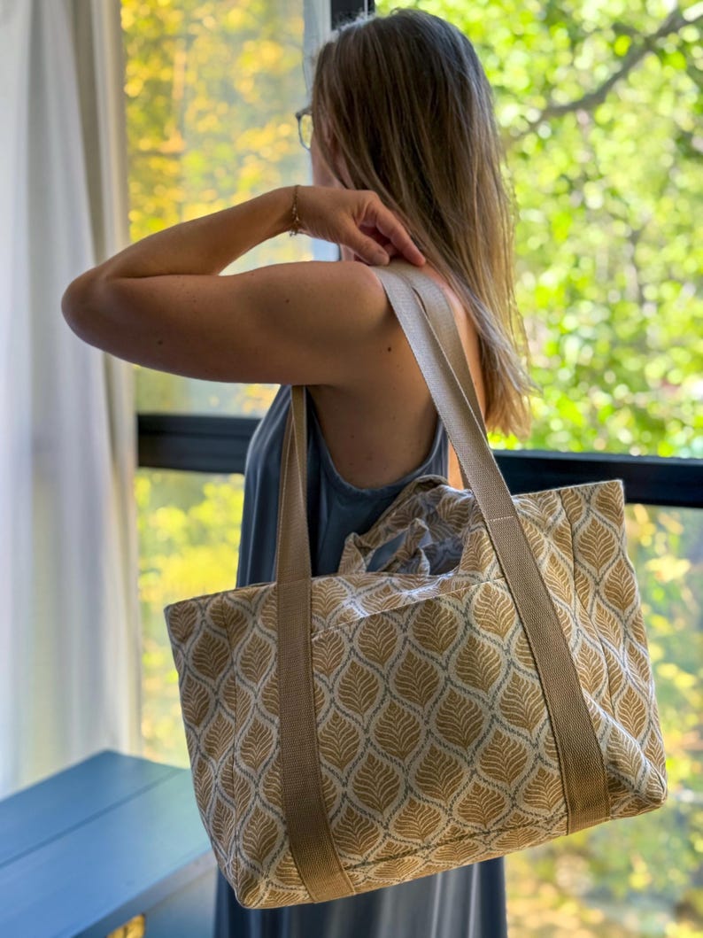 Sunny Beach Bag Sewing Pattern PDF | Carry All Bag | Large Tote With ...