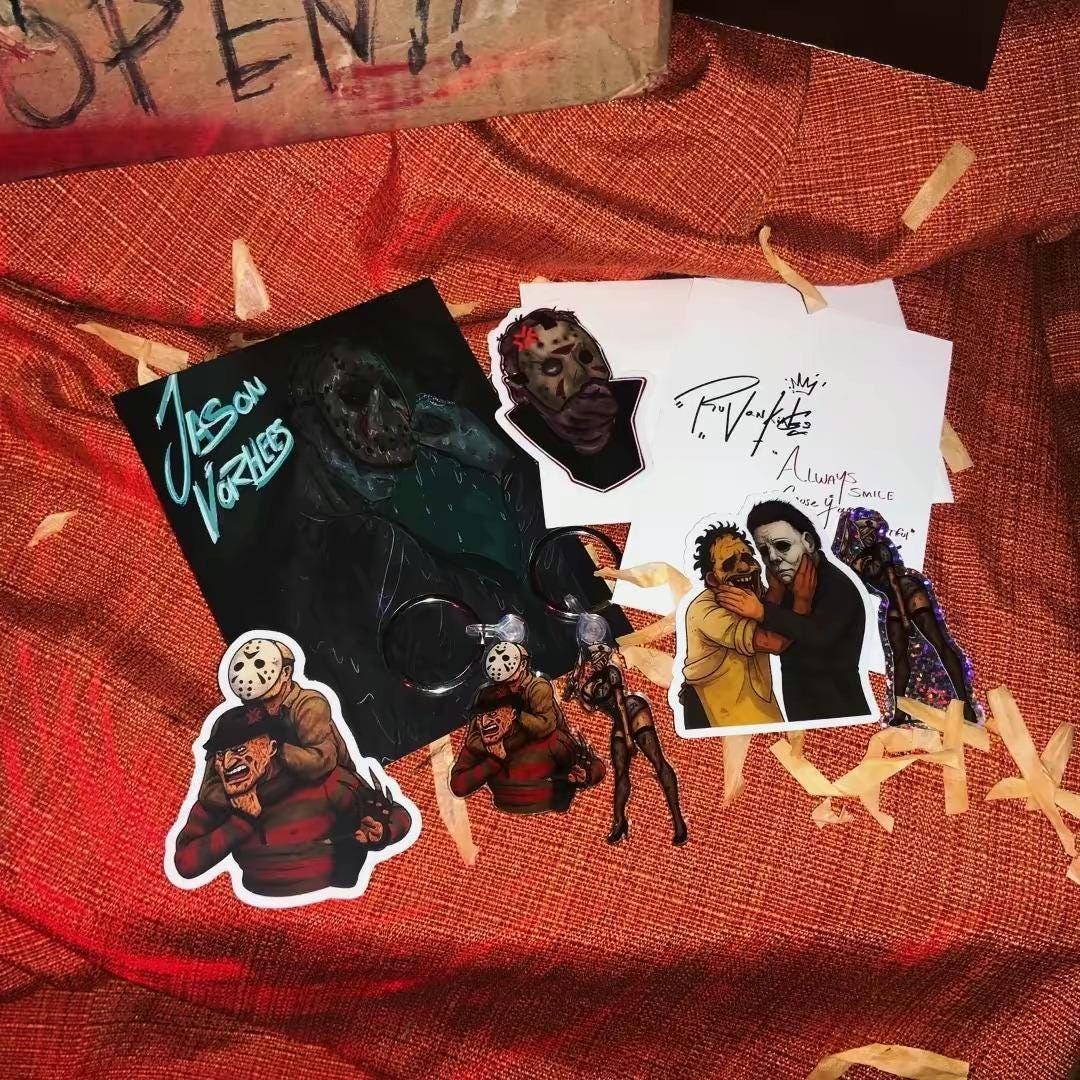 Rsw Sticker Horror Slasher Combo Pack: Michael Myers, Jason Voorhees Stickers ...