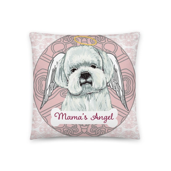 Maltese Decorative Throw Pillows to Accent Sofa or Bed as a Etsy
