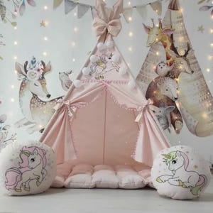 Tipi für Kinder, Kinderspielzelt, Tipi für Mädchen, Tipi Zelt Kidner, Kleinkindzelt, Tipi Spielzelt, Tipi Enfant, Tipi für Kinder