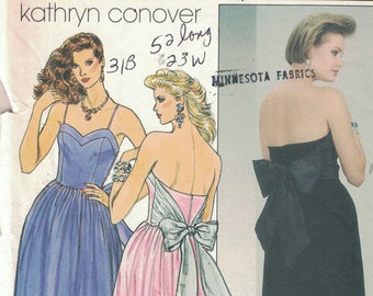 7104 UNCUT Simplicity SEWING Pattern Misses Evening Dress Gown Formal OOP SEW FF