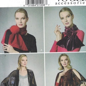 Misses Sewing Pattern Vogue V9354 9354 Elizabeth Gillett NYC American Designer Accessories Scarves Shrugs Kimono Coverup Wrap One Size UNCUT