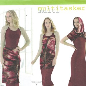 Misses Sewing Pattern Simplicity 1259 Knit Tank Dress Shrug Zip Channel Multi Taskers Size XXS-XXL 4-26 UNCUT