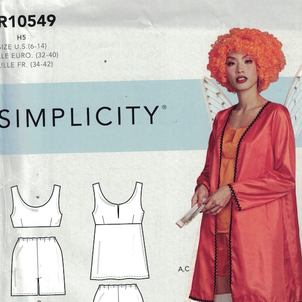 Misses Sewing Pattern Simplicity S9085 9085 R10549 Carnival Row Tourmaline Fae Fairy Cosplay Halloween Costume Size 6-14 or 14-22 UNCUT