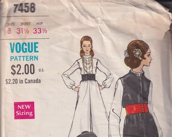 Patron De Couture Vintage 1972 - Pour Shorts, Pantalons, Robe Et Blouse - Taille B36/W27 - Neuf