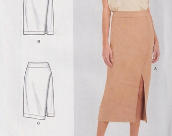 Patron de couture Misses Simplicity S9237 9237 R10939 Jupes avec fentes asymétriques tailles 6-14 ou 16-24 non coupées