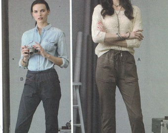 Misses Sewing Pattern Vogue 9304 V9304 Kathryn Brenne American Designer Easy Cargo Pants Size 6-14 or 14-22 UNCUT
