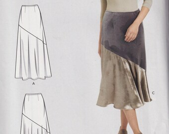 Misses Schnittmuster Einfachheit S9179 9179 R10749 Ausgestellter Colorblock Rock Gr 36 oder 14-22 UNCUT