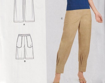 Patron de couture Simplicity de Misses S9236 9236 R10942 Pantalon ou short avec variations de jambe Tailles 4-12 ou 12-20 non coupés