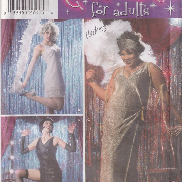 Misses Sewing Pattern Simplicity 5400 Halloween Costume Flapper Chicago Velma Kelly - Cut Size 16