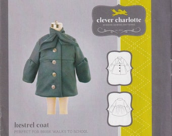 Kids Sewing Pattern Clever Charlotte F775 Kestrel Coat Size 2 3 4 5 6 7 8 UNCUT