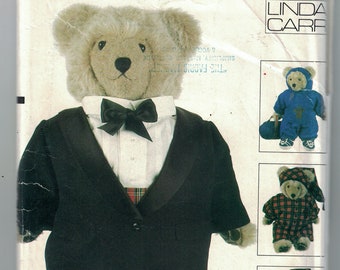 Craft Sewing Pattern Vogue 9093 Toy Bear Clothes for Vogue Bear 8658 659 UNCUT