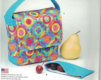 Craft Sewing Pattern Simplicity 1313 Easy Lunch Bag and Reusable Snack Pack Eco Friendly UNCUT