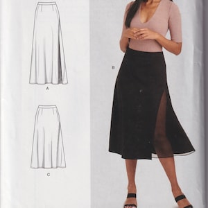 Misses Sewing Pattern Simplicity S9238 9238 R10940 Skirts with Illusion Gore Size 6-14 or 16-24 UNCUT