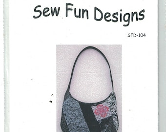 Craft Sewing Pattern Sew Fun Designs SFD-104 Bag Purse Handbag Shoulder Bag UNCUT