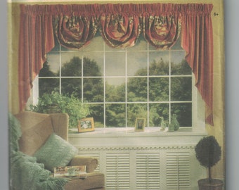 Craft Sewing Pattern Simplicity 8689 Abbies Jiffy Six Pack Window Treatments Home Decor UNCUT