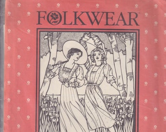 Womens Sewing Pattern Folkwear 220 Garden Party Dress Edwardian Downton Abbey SIZE 8-14 UNCUT