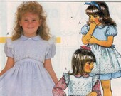 Girls Sewing Pattern McCalls 9478 Girls Party Dress Ruffles and Lace Size 5 6 6X Breast 24 25 25 1 2 1985 80s UNCUT