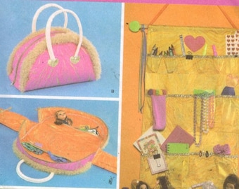 Craft Sewing Pattern Simplicity 4329 Doll Organizers Accessories Barbie Bratz Carrier Bag UNCUT