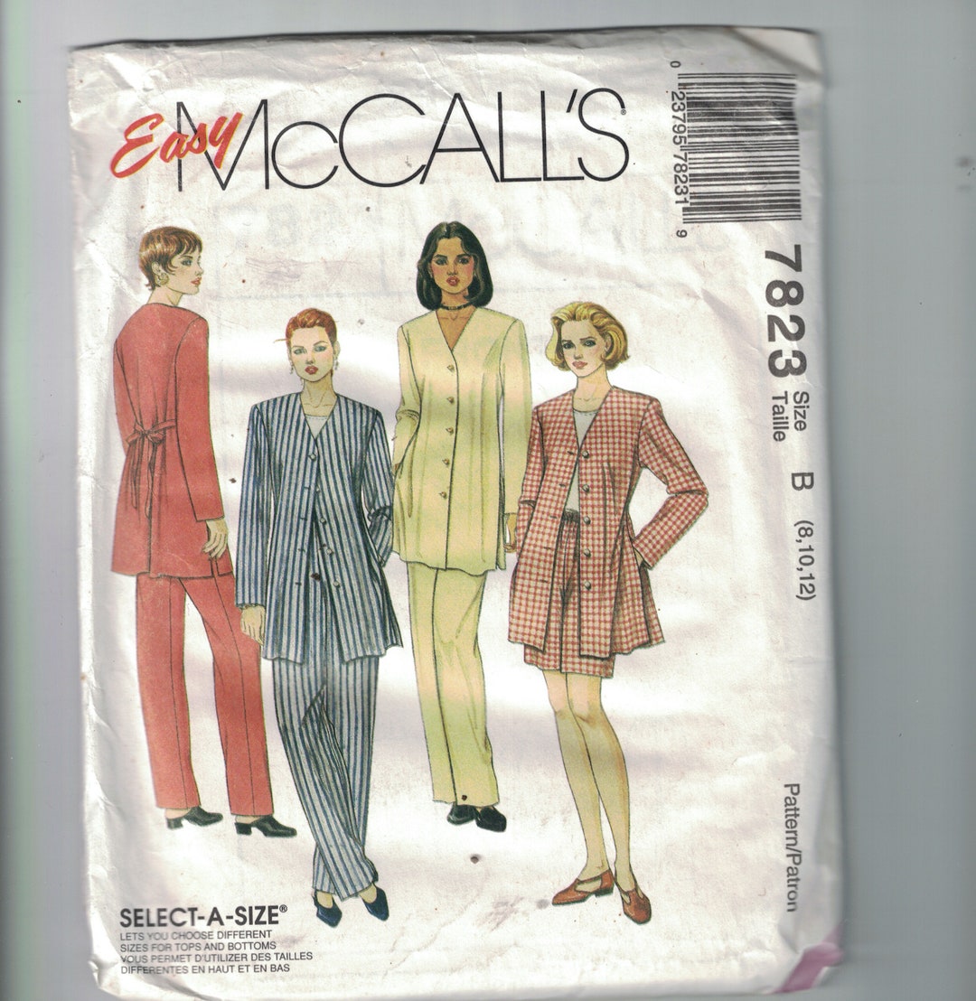 Patrón Mc Call's 7962AX5 - Tops Shorts Y Pantalón Para Mujer Joven Tallas Del 32 Al 40 | Mondial Tissus