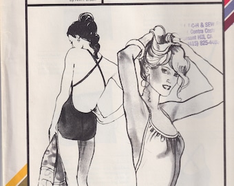 1970er Jahre Vintage Schnittmuster Stretch and Sew 1313 Geraffter Badeanzug Einteiler Badeanzug Größe 30-42 1979 UNGESCHNITTEN
