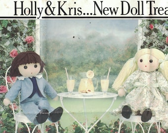 1980s Vintage Craft Sewing Pattern Vogue 2857 Boy and Girl Rag Dolls UNCUT - NO Envelope