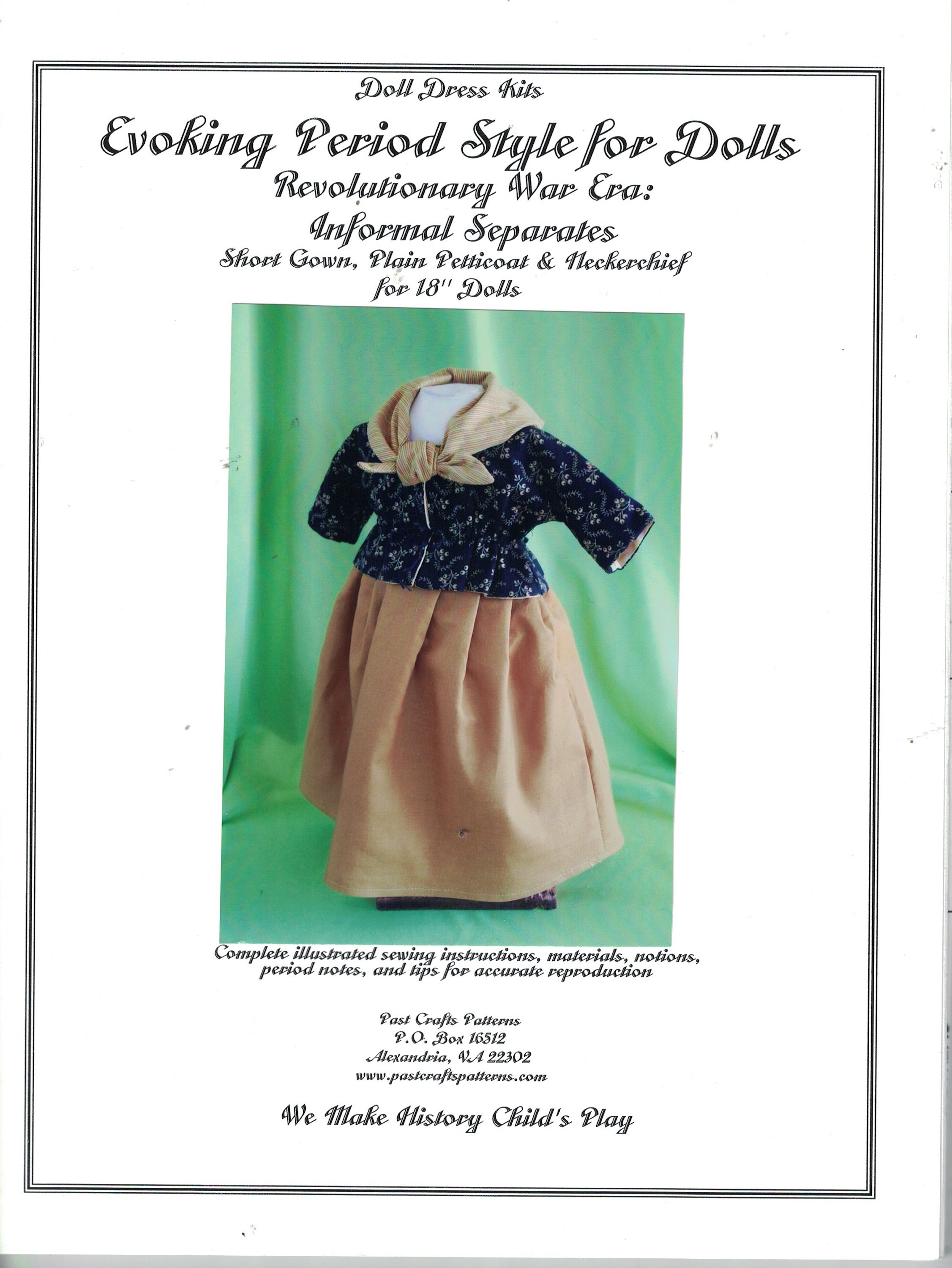 Historically Accurate Sewing Pattern 18th Century Short Gown | Etsy ...