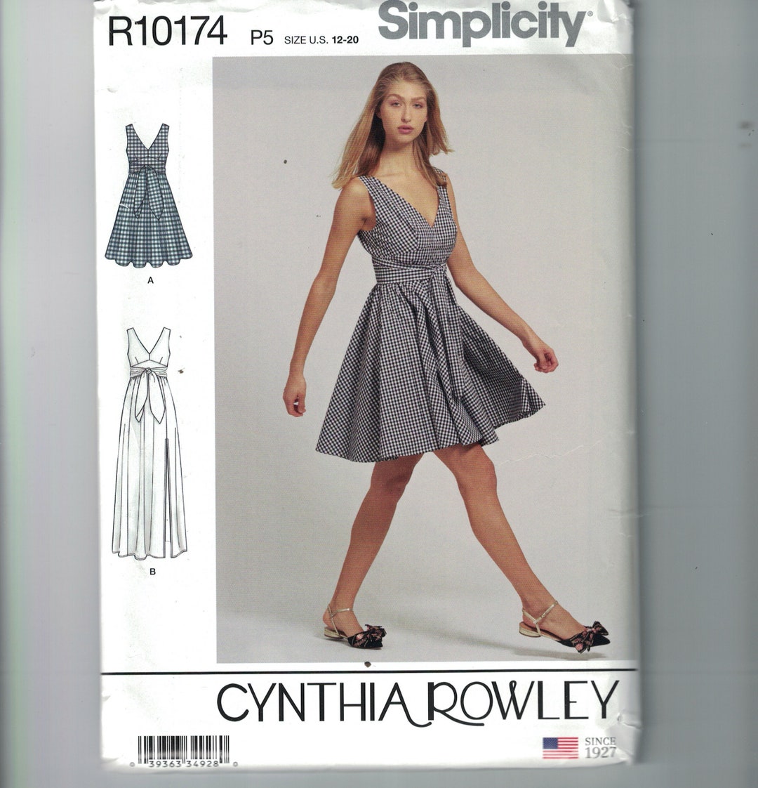 Simplicity Patterns R11174 Misses Sewing Pattern Simplicity S8916 8916 R10174 Cynthia Rowley ...