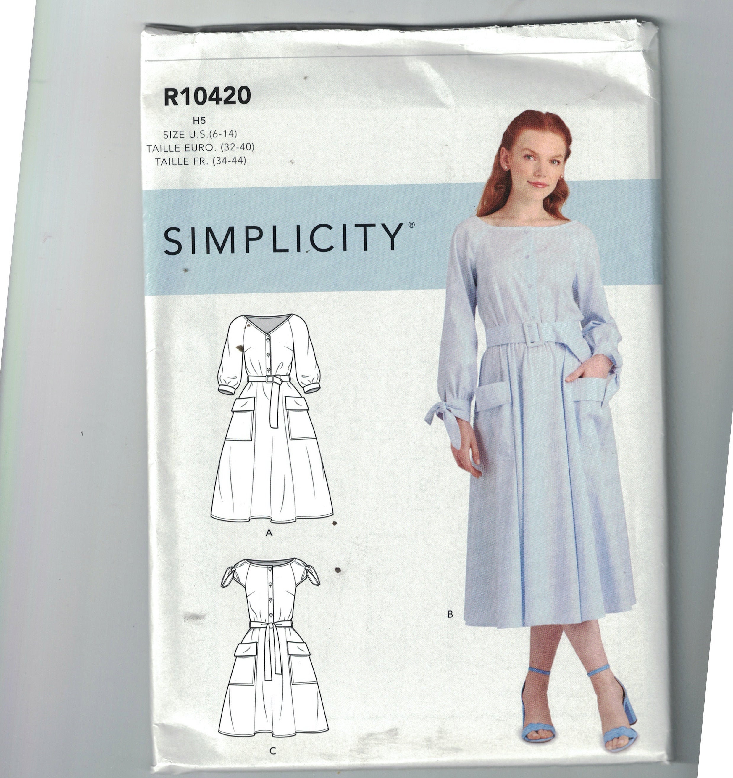 Misses Sewing Pattern Simplicity S9040 9040 R10420 Dress with Large Pockets Size 6-14 or 14-22 UNCUT