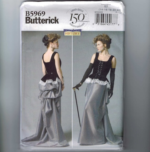 Butterick Sewing Pattern B5969 Misses/' Corset and Skirt