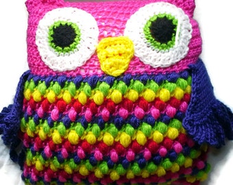 OWLfully cute pillow crochet pattern