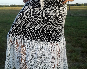 Lace Frenzy Crocheted Skirt Pattern