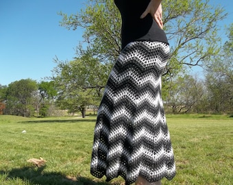 Color Wave Skirt- Crochet Pattern