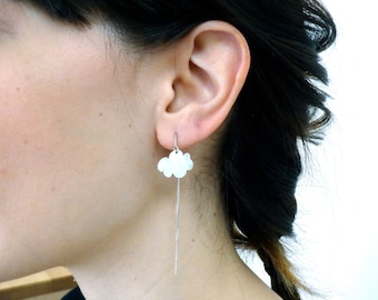 Cloud Thread Earrings