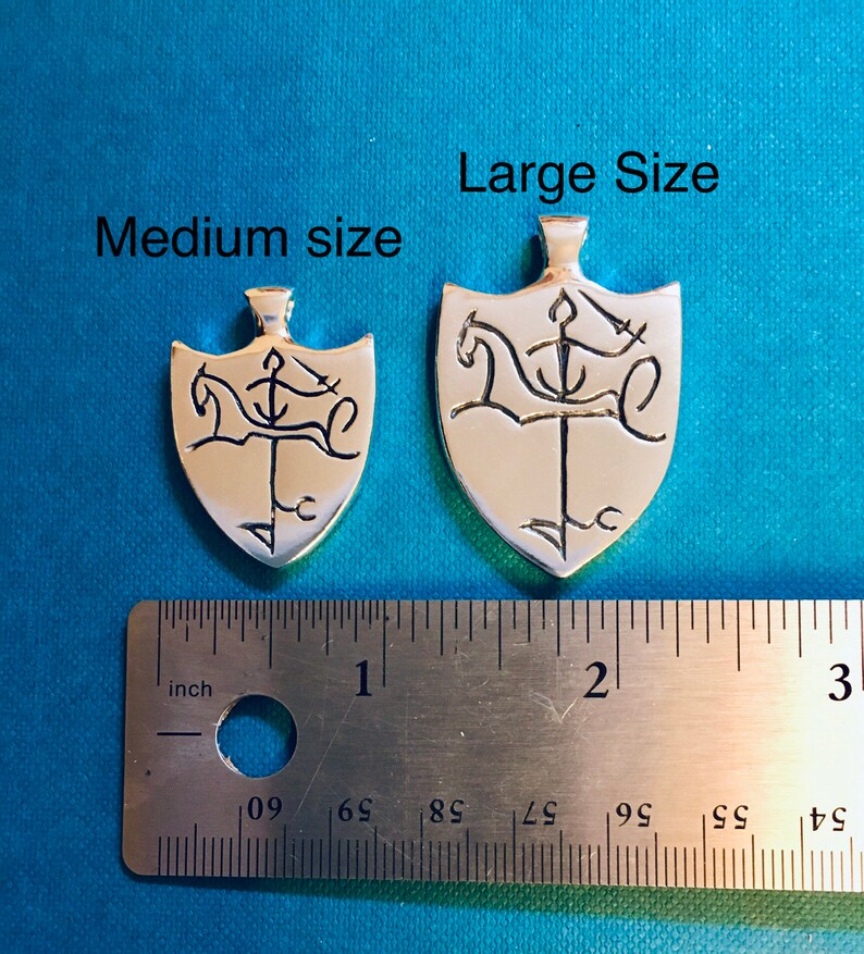 Large Lithuanian Vytis Pendant for Men Can be Personalized image 4