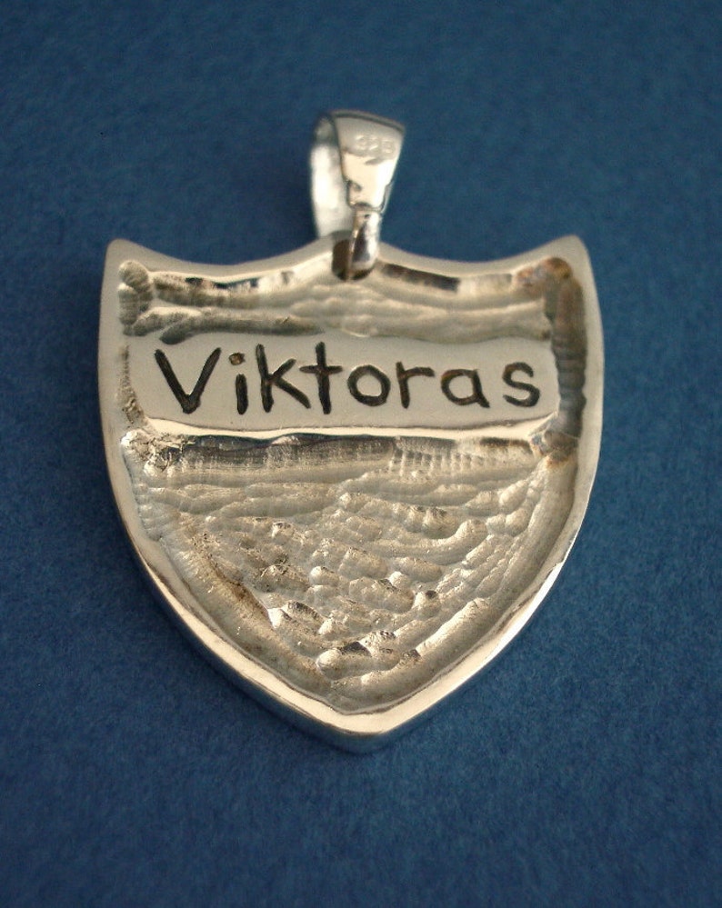 Large Lithuanian Vytis Pendant for Men Can be Personalized image 2