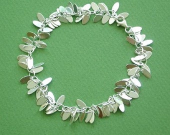 Mermaid Scales Shimmering Bracelet Sterling Silver Ready to Ship