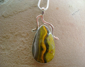 Striking Bumble Bee Jasper Pendant